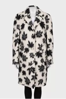 Long-haired wool coat