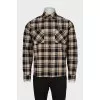 Men's oversized plaid shirt