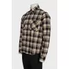 Men's oversized plaid shirt