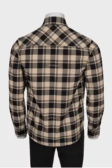 Men's oversized plaid shirt