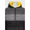 Men's combined elongated down jacket