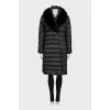 Black quilted coat