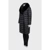 Black quilted coat