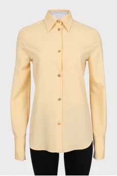 Yellow straight-cut shirt