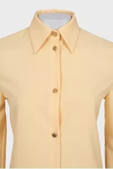 Yellow straight-cut shirt