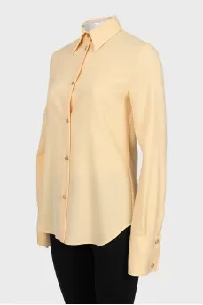 Yellow straight-cut shirt