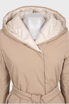 Reversible hooded coat