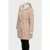 Reversible hooded coat