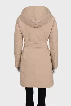 Reversible hooded coat