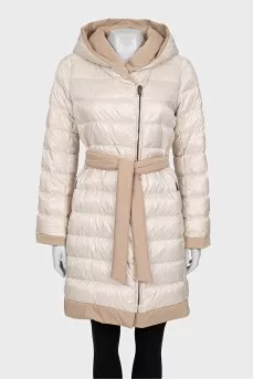 Reversible hooded coat