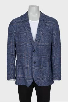 Men's straight button-down jacket