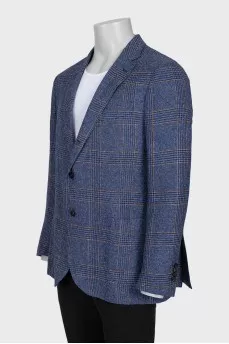 Men's straight button-down jacket
