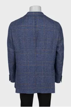 Men's straight button-down jacket