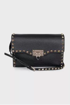 Rockstud leather bag with studs