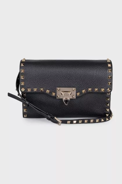 Шкіряна сумка декорована шипами Rockstud