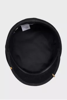 Wool caps with gold decor