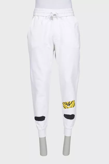 Men's white sweatpants