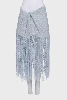 Blue skirt with decorative details