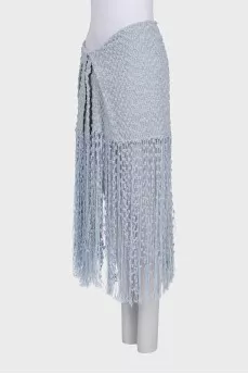 Blue skirt with decorative details