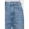 High-waisted jeans with patch pockets