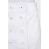 Straight-cut mini skirt with buttons