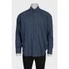 Men's loose button-down shirt