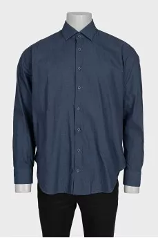 Men's loose button-down shirt