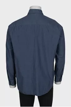 Men's loose button-down shirt