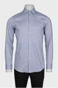 Men's straight button-down shirt