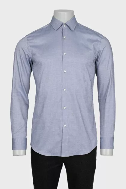 Men's straight button-down shirt