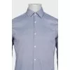 Men's straight button-down shirt