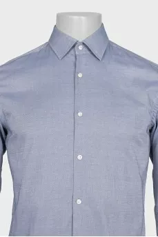 Men's straight button-down shirt