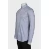 Men's straight button-down shirt