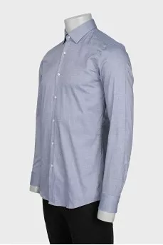 Men's straight button-down shirt