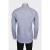 Men's straight button-down shirt