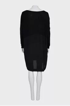 Loose-fitting wool dress