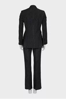 Pinstripe wool suit