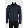 Men's blue zip-up jacket