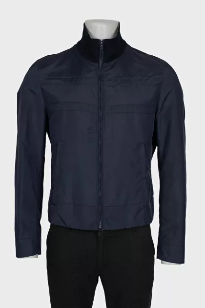 Men's blue zip-up jacket