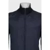 Men's blue zip-up jacket