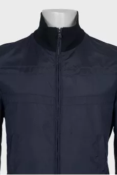 Men's blue zip-up jacket
