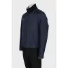 Men's blue zip-up jacket