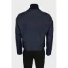 Men's blue zip-up jacket