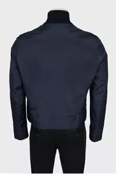 Men's blue zip-up jacket