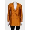 Double-breasted jacket with accent pockets