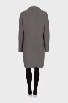 Cashmere button-down coat