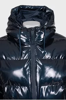 Short glossy down jacket