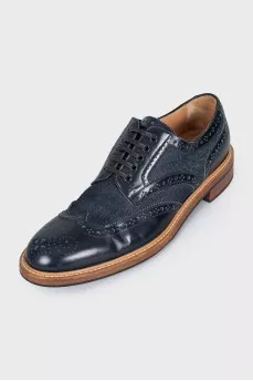 Men's denim brogues