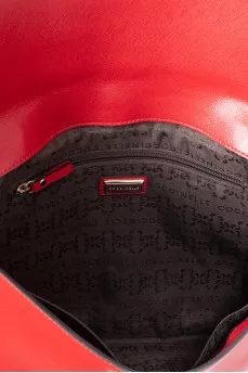 Red leather briefcase