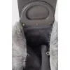 Двухстороння сумка из кожи и меха